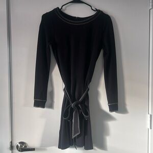 Ann Taylor LOFT Black Tie Dress - 00P